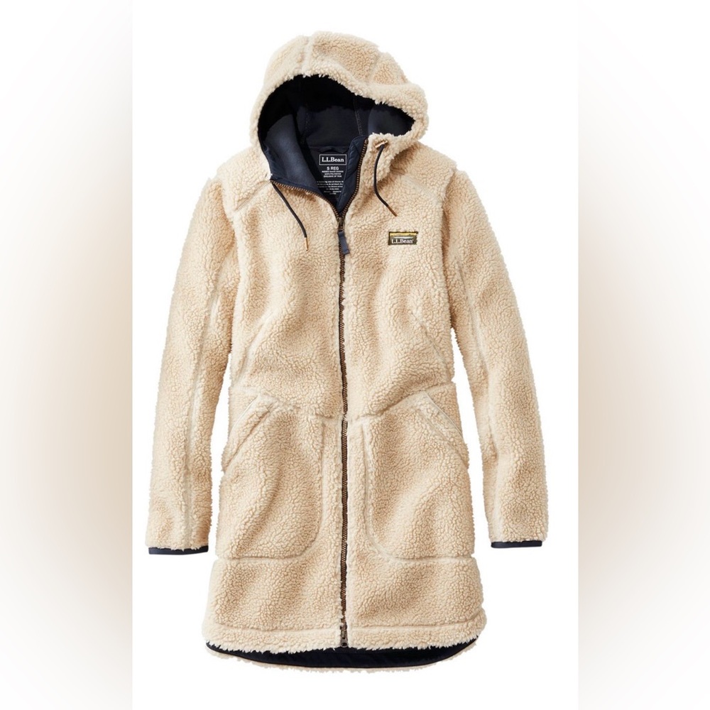 LLBean Fleece Sherpa Coat Women’s Medium
